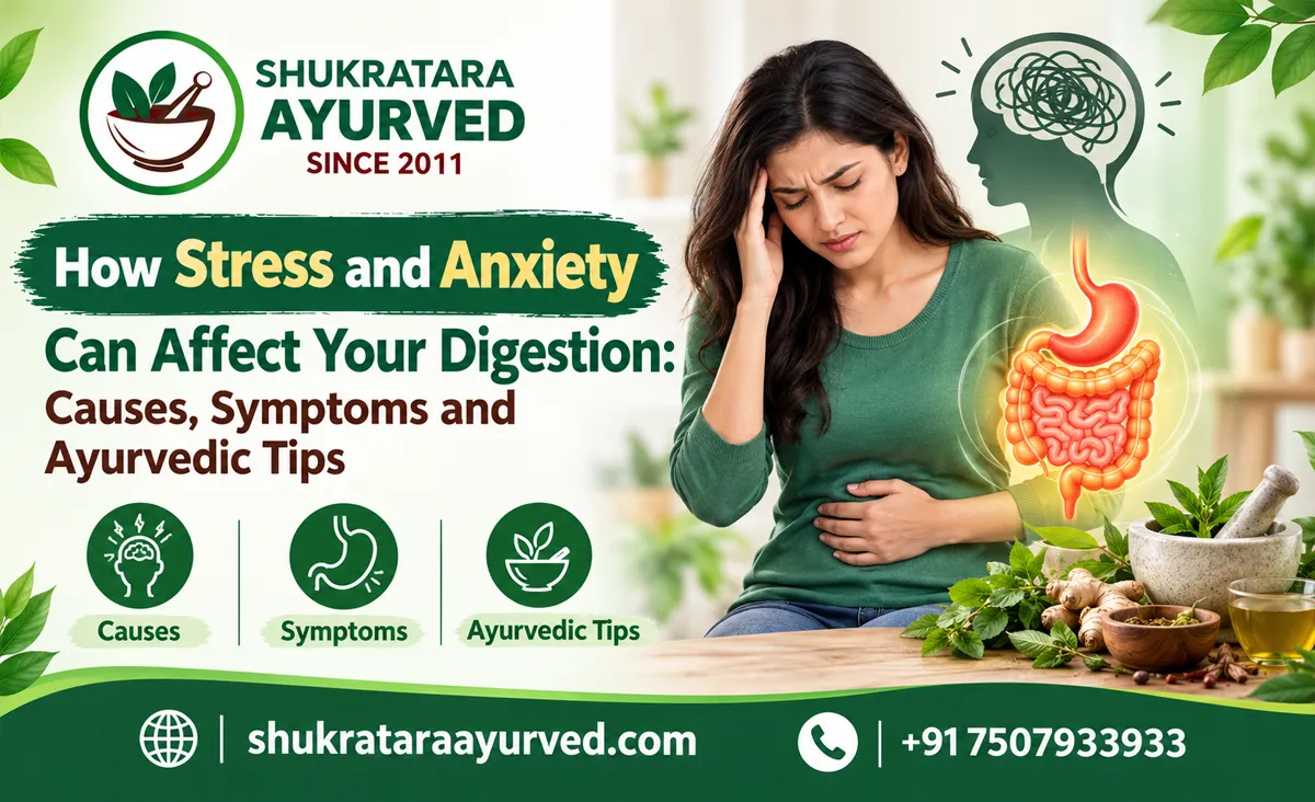 How Stress and Anxiety Can Affect Your Digestion Causes, Symptoms and Ayurvedic Tips